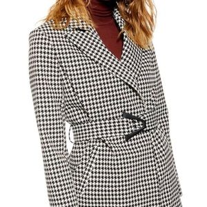 TOPSHOP - hounds tooth blazer + belt